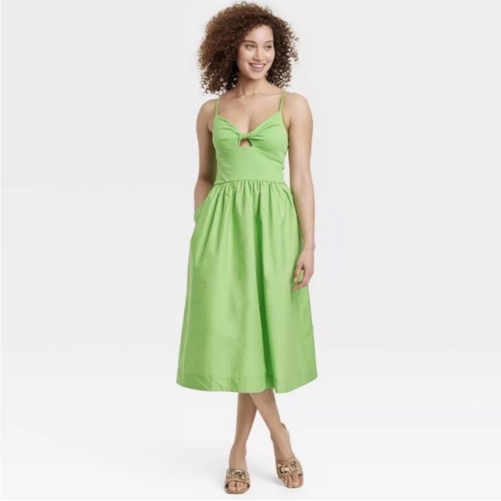 💚Twist Front Midi Ballet Dress💚